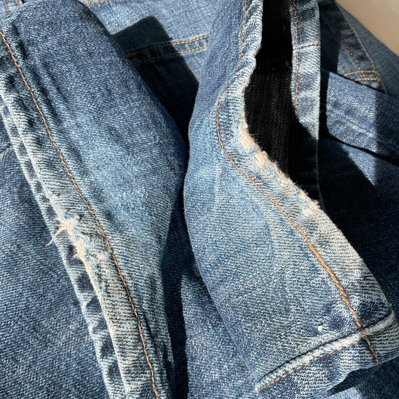 Levi’s 501 Jeans Mid-Blue 100% Cotton Denim Button Fly 36 x 34 - Picture 13 of 16